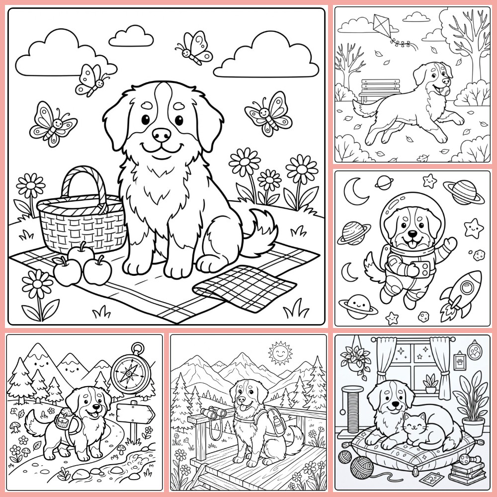 Gratis Berner Sennen Kleurplaten Om Te Printen PDF