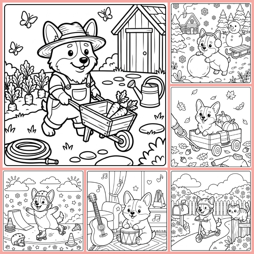 Gratis Corgi Kleurplaten Om Te Printen PDF