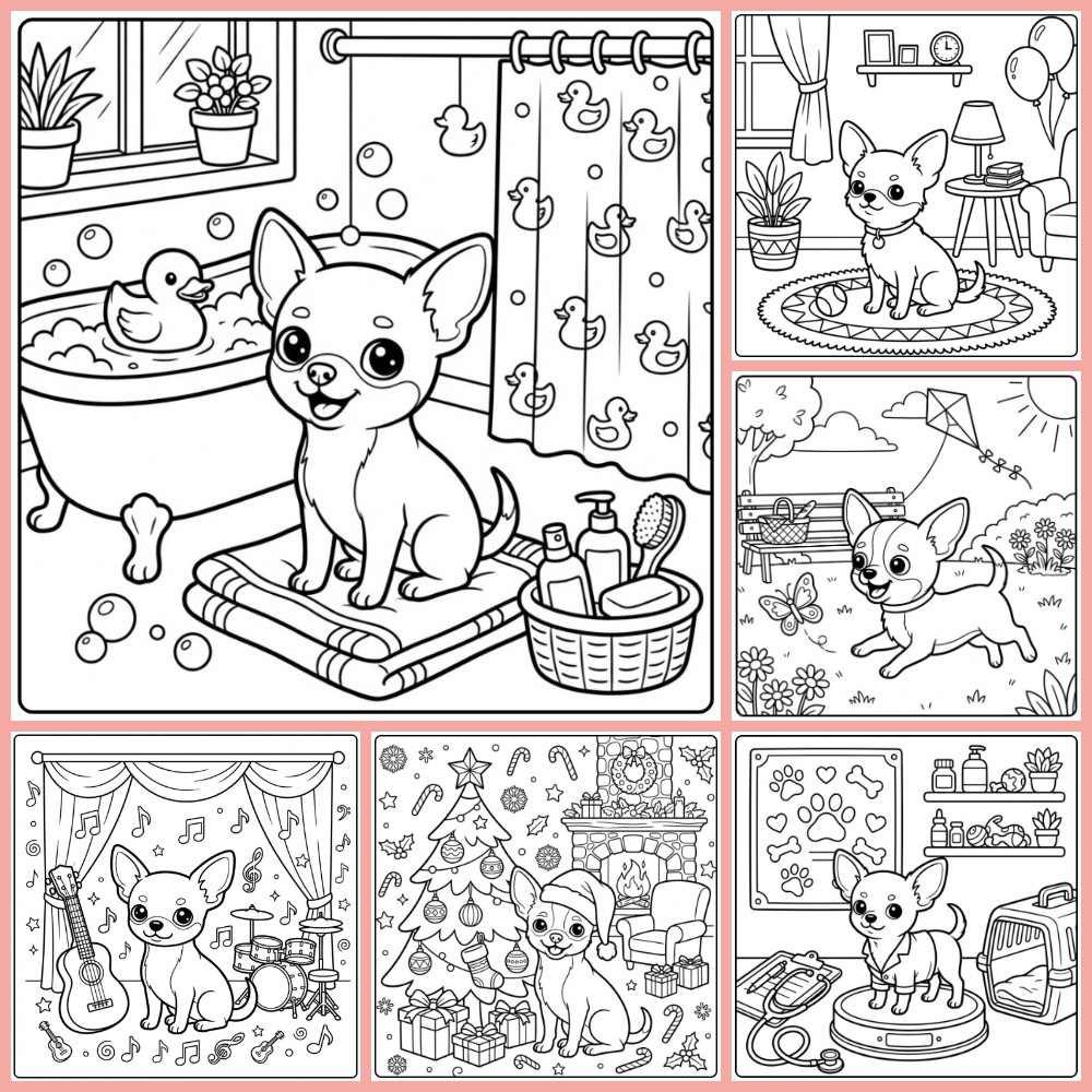 Gratis Kleurplaat Chihuahua Om Te Printen PDF