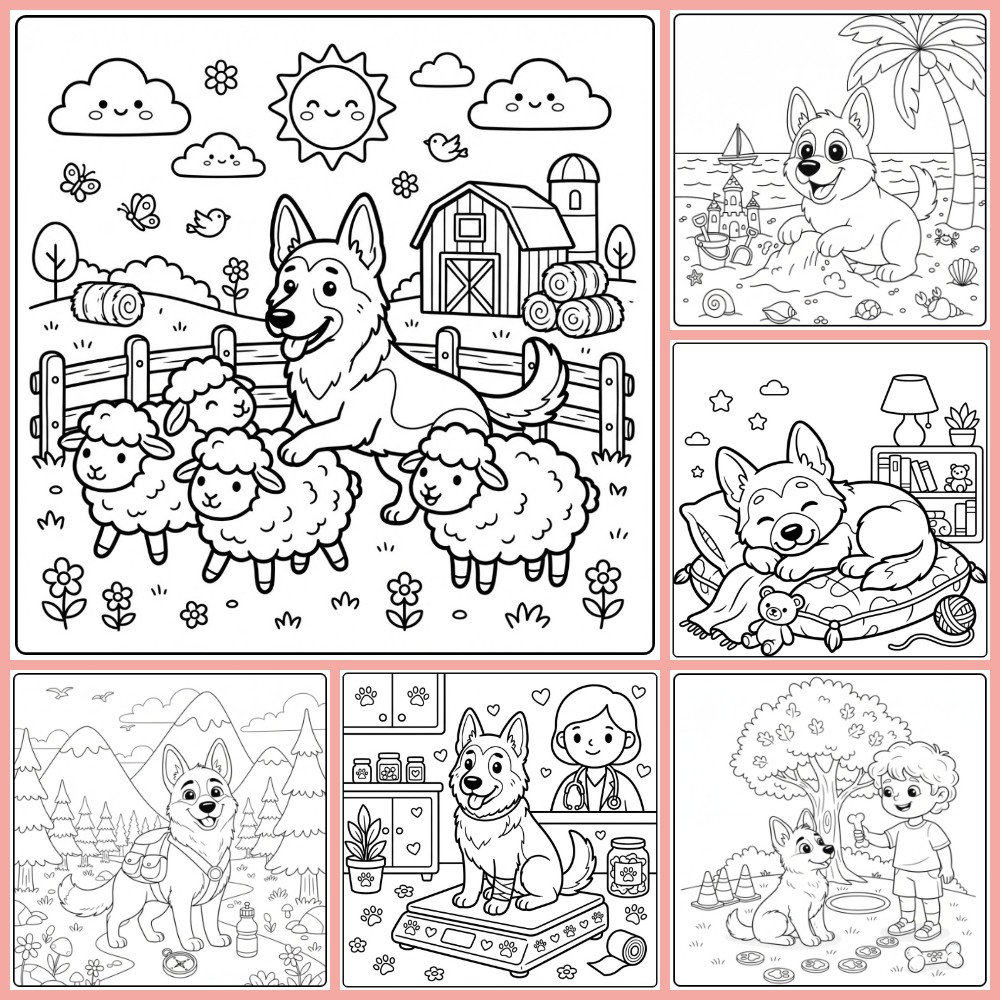 Gratis Kleurplaat Ditse Herder Om Te Printen PDF