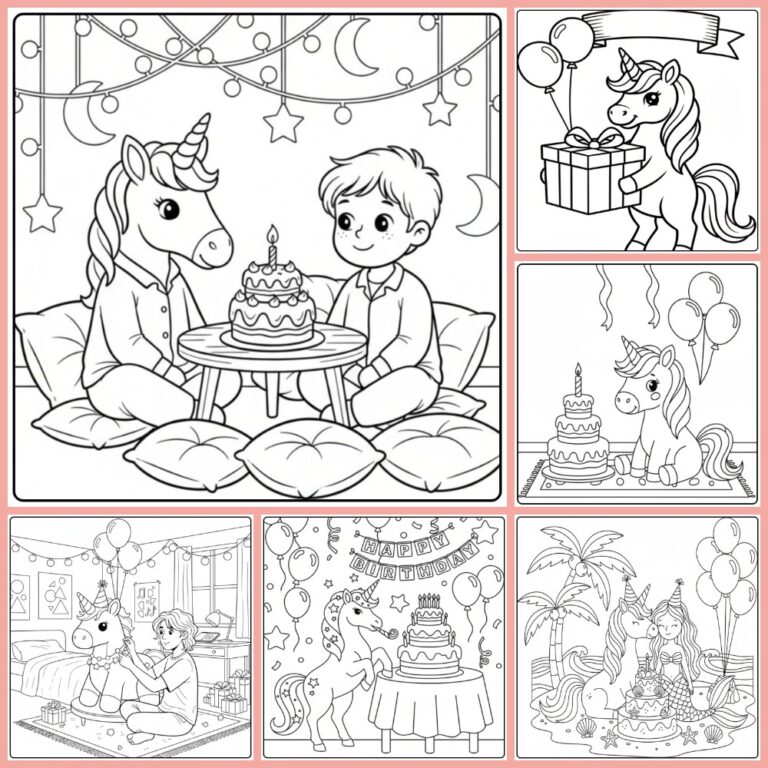 Gratis Kleurplaat Unicorn Verjaardag Om Te Printen PDF