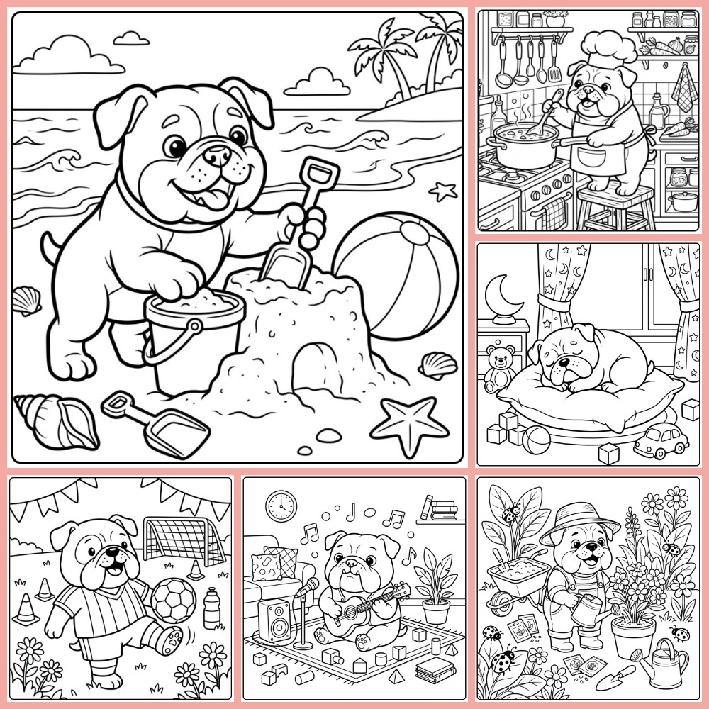 Gratis Kleurplaten Bulldog Om Te Printen PDF