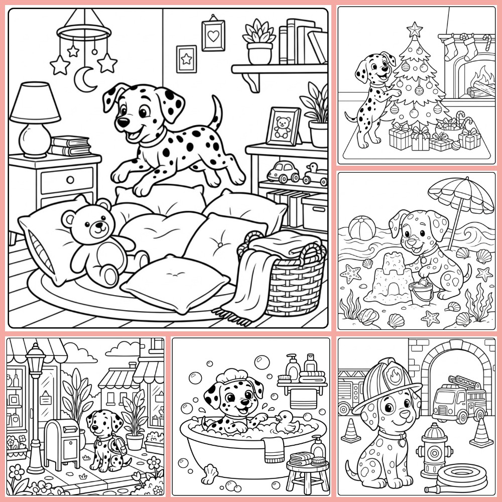 Gratis Kleurplaten Dalmatier Om Te Printen PDF