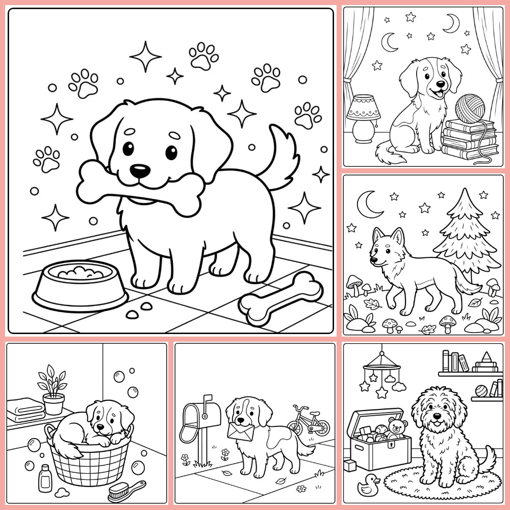 Gratis Kleurplaten Hond Makkelijk Om Te Printen PDF