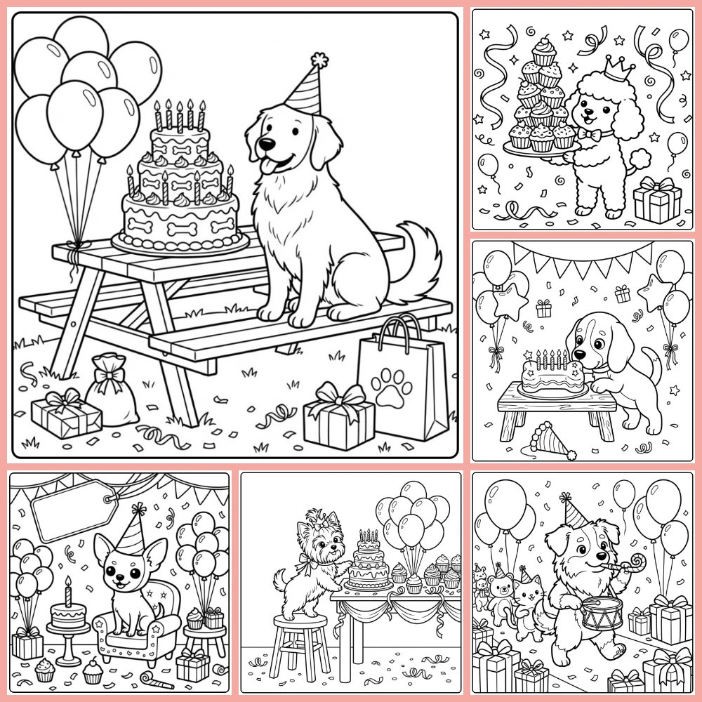 Gratis Kleurplaten Hond Verjaardag Om Te Printen PDF