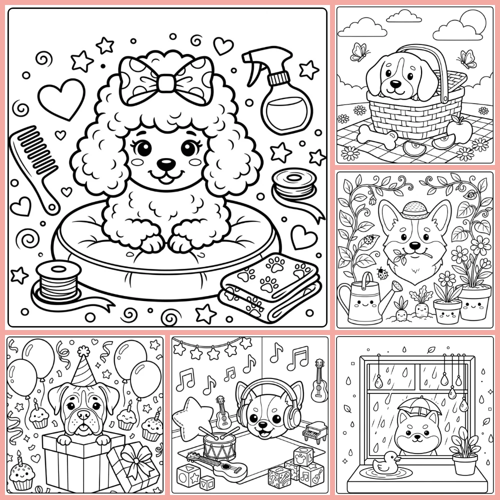 Gratis Kleurplaten Hondenkop Om Te Printen PDF