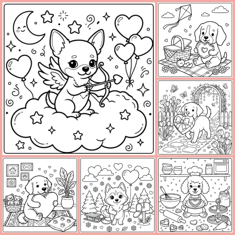 Gratis Kleurplaten Hondje Met Hartje Om Te Printen PDF