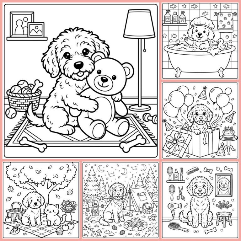 Gratis Kleurplaten Labradoodle Om Te Printen PDF
