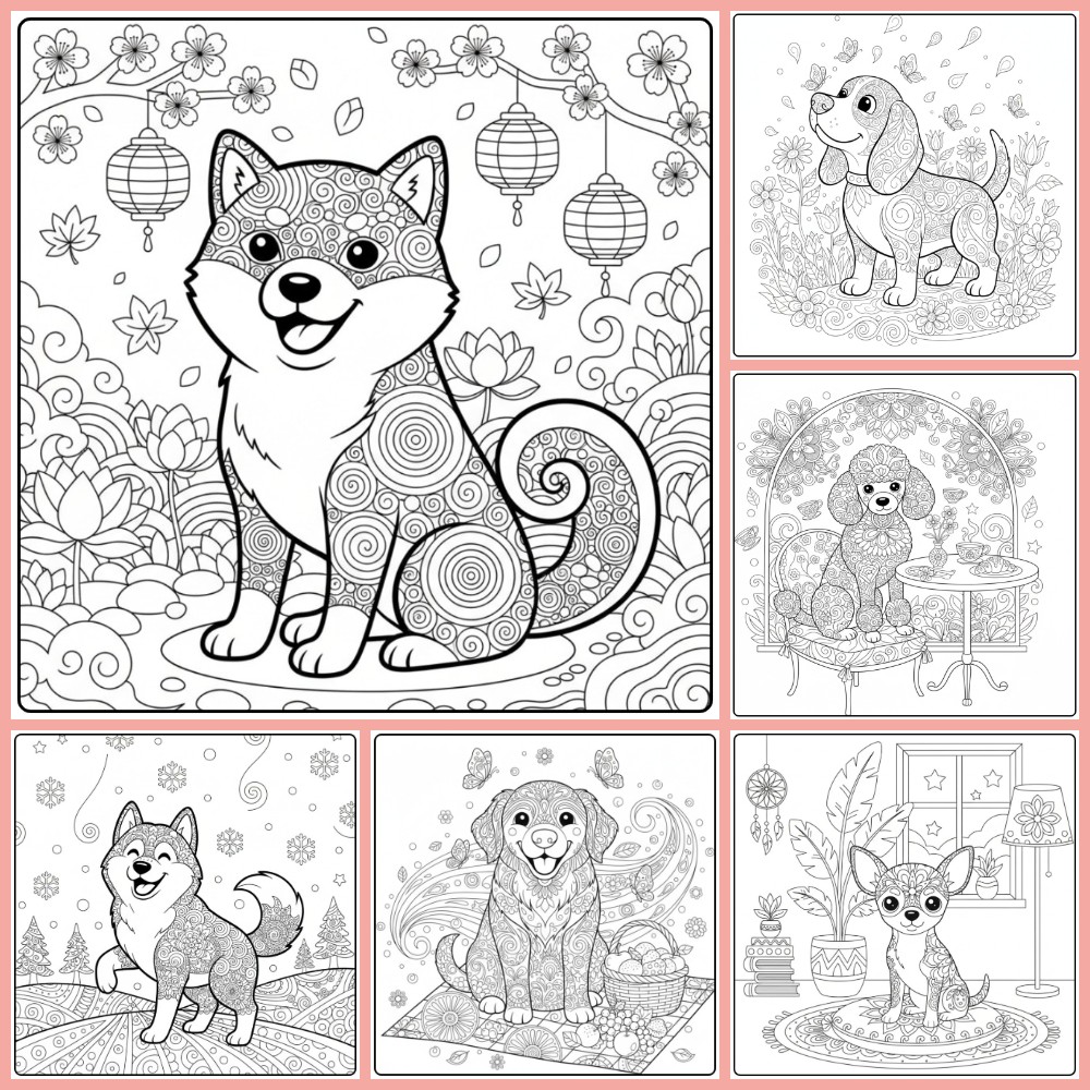 Gratis Kleurplaten Mandala Hond Om Te Printen PDF