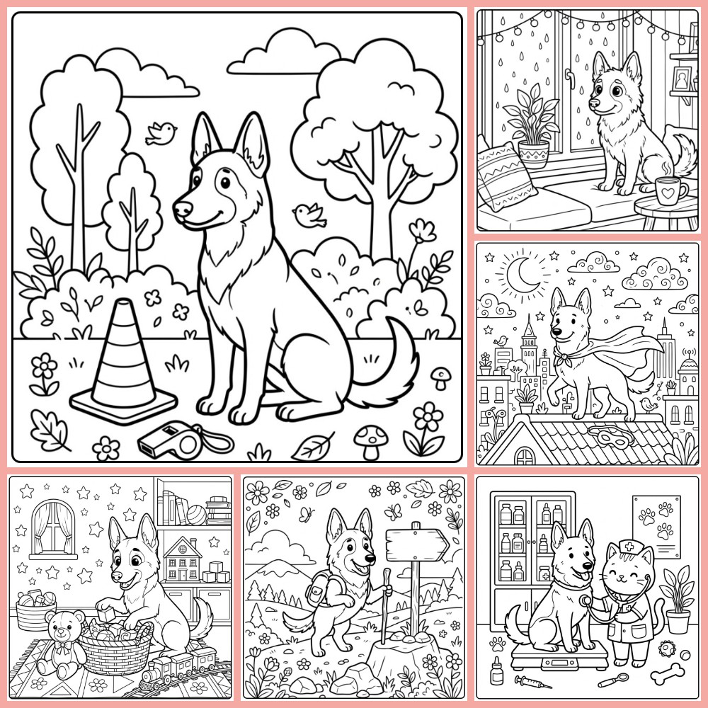 Gratis Kleurplaten Mechelse Herder Om Te Printen PDF