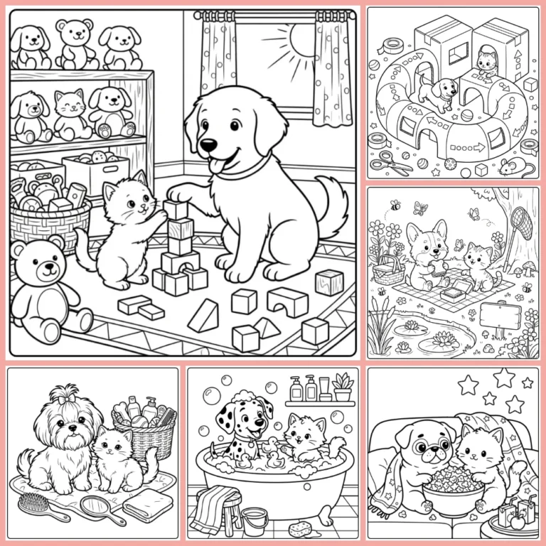 Gratis Kleurplaten Puppy En Kitten Om Te Printen PDF