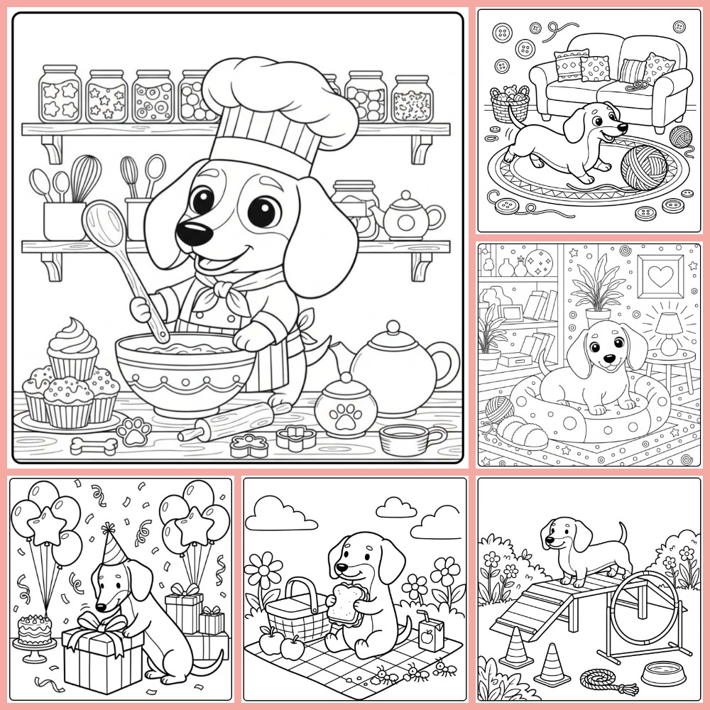 Gratis Kleurplaten Teckel Om Te Printen PDF