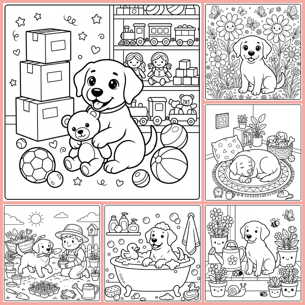 Gratis Labrador Kleurplaat Om Te Printen Als PDF