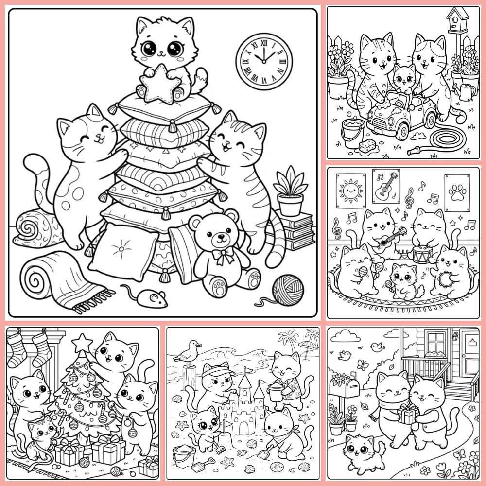 Gratis Katten Kleurplaten Om Te Printen PDF