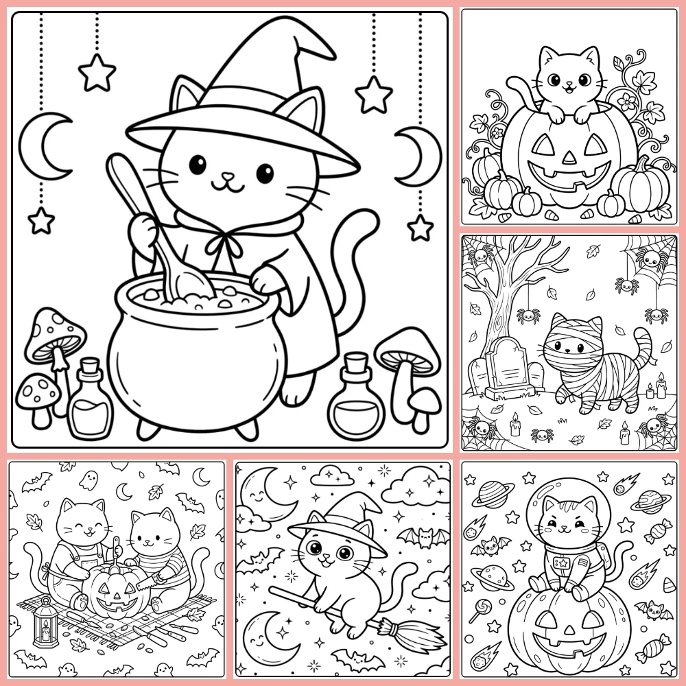 Gratis Kleurplaten Halloween Kat Om Te Printen PDF