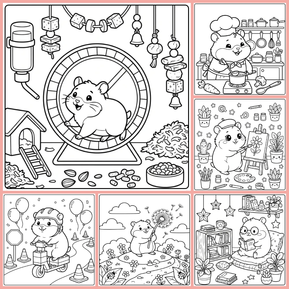 Gratis Kleurplaten Hamster Om Te Printen PDF