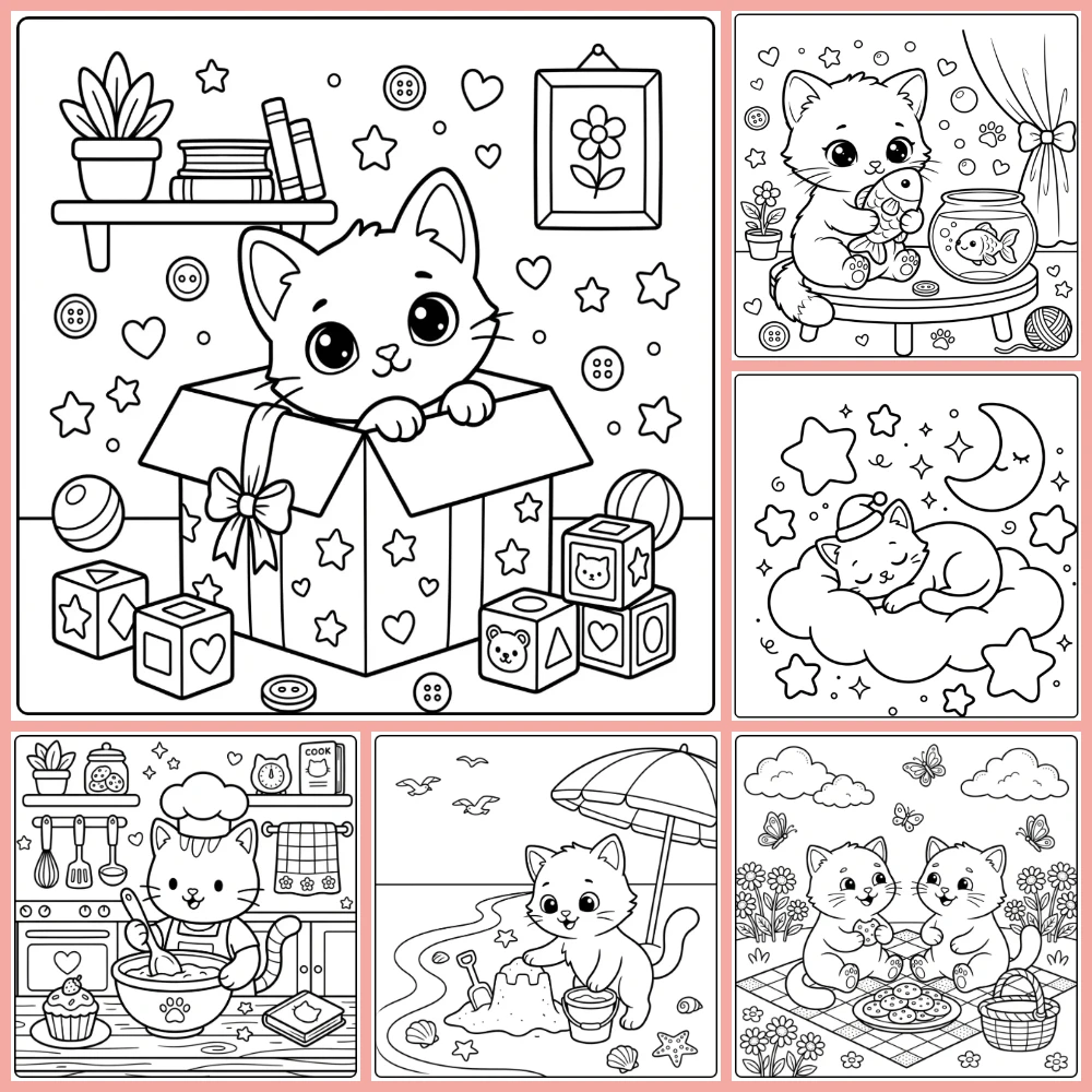 Gratis Kleurplaten Kat Makkelijk Om Te Printen PDF