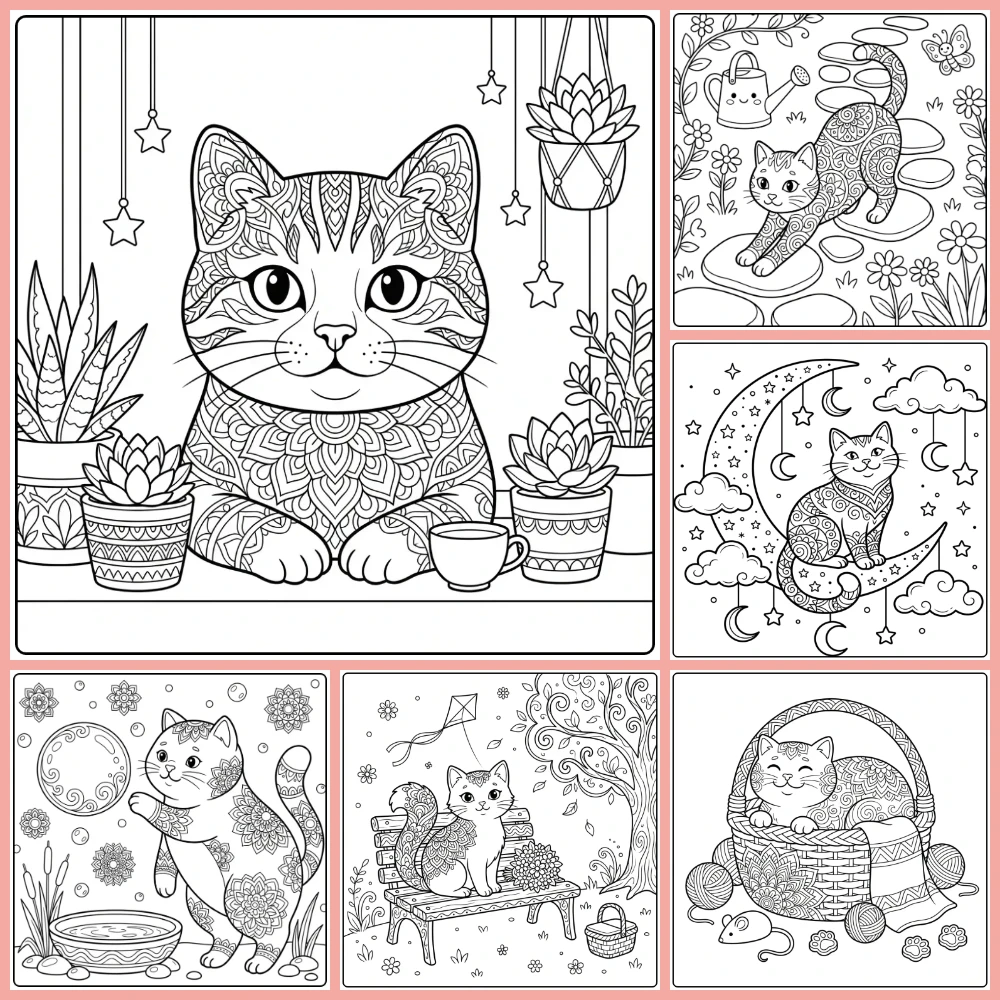 Gratis Kleurplaten Kawaii Kat Om Te Printen PDF