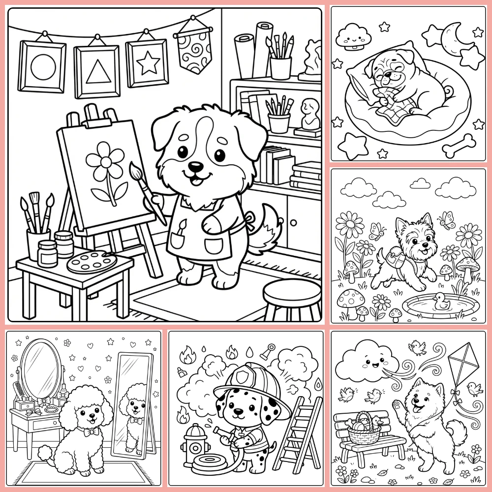 Gratis Kleurplaten Puppy Om Te Printen PDF