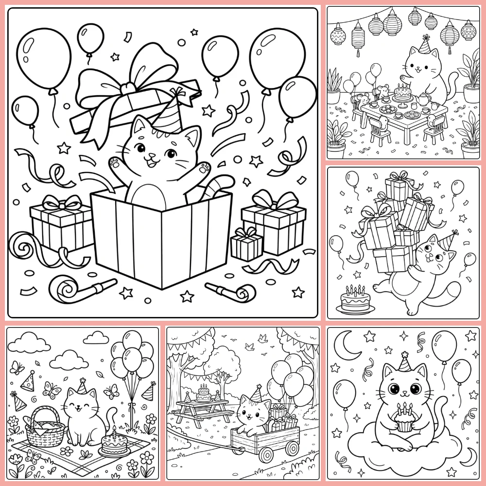 Gratis Kleurplaten Verjaardag Kat Om Te Printen PDF