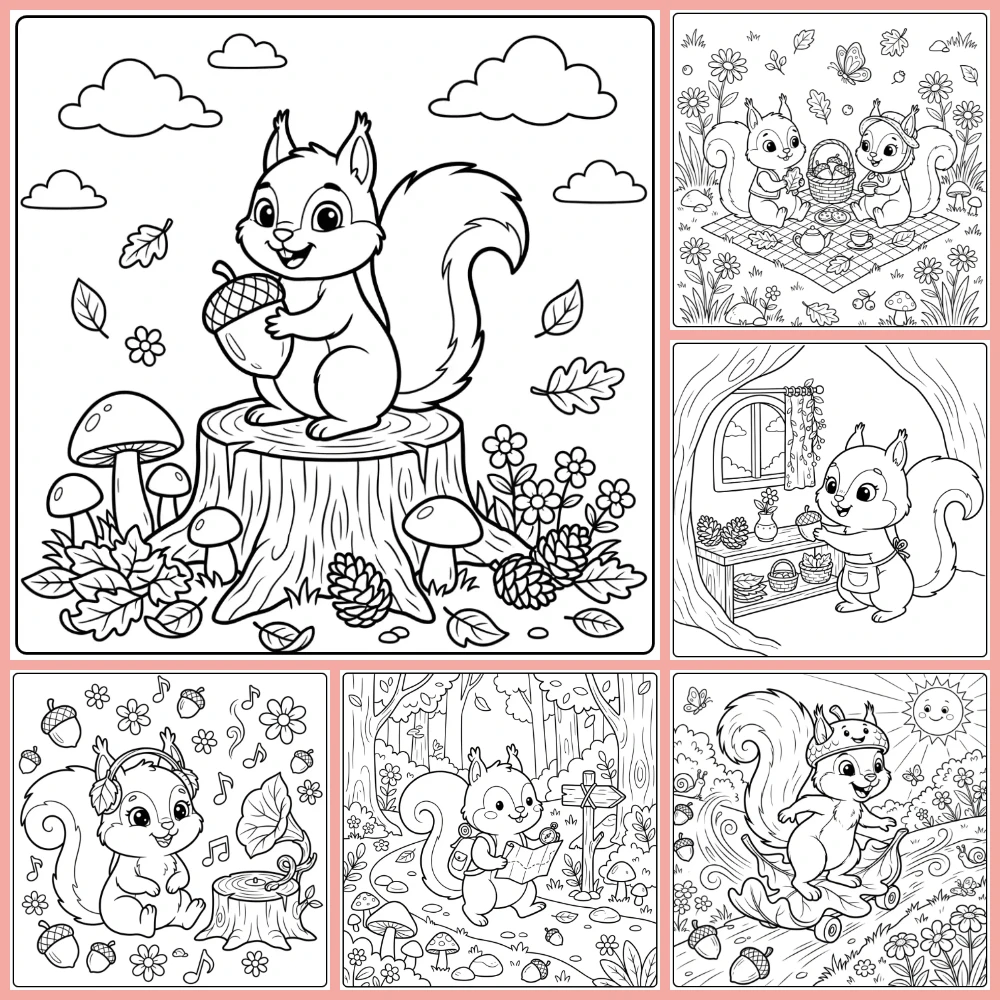 Gratis Kleurplaten Eekhoorn Om Te Printen PDF