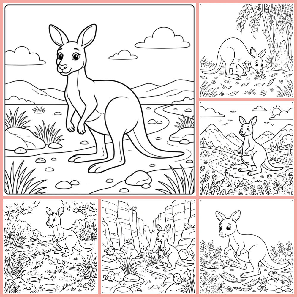 Gratis Kleurplaten Kangoeroe Om Te Printen PDF