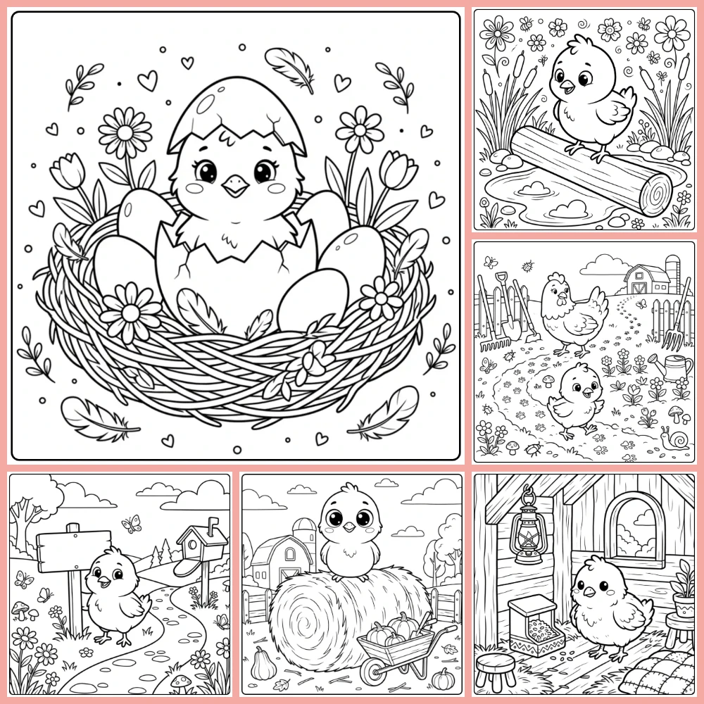 Gratis Kleurplaten Kuiken Om Te Printen PDF