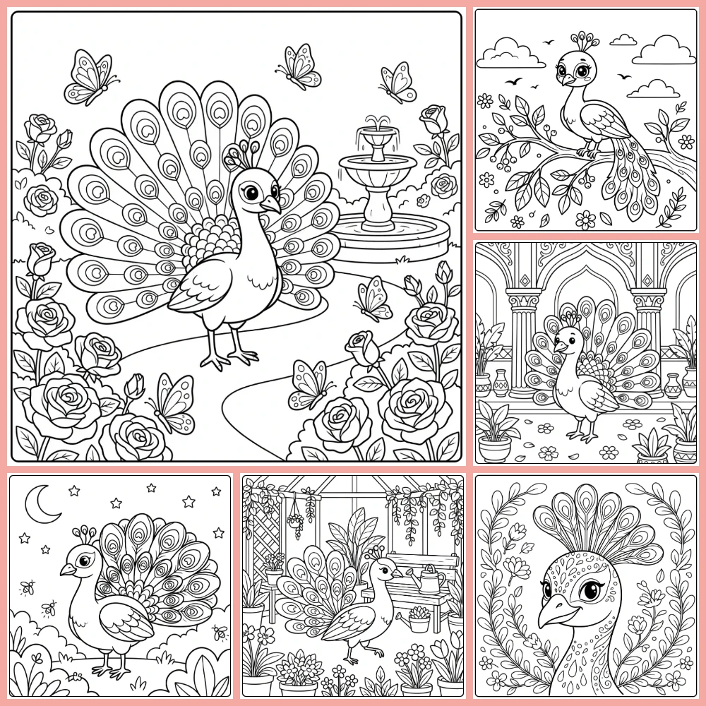 Gratis Kleurplaten Pauw Om Te Printen PDF