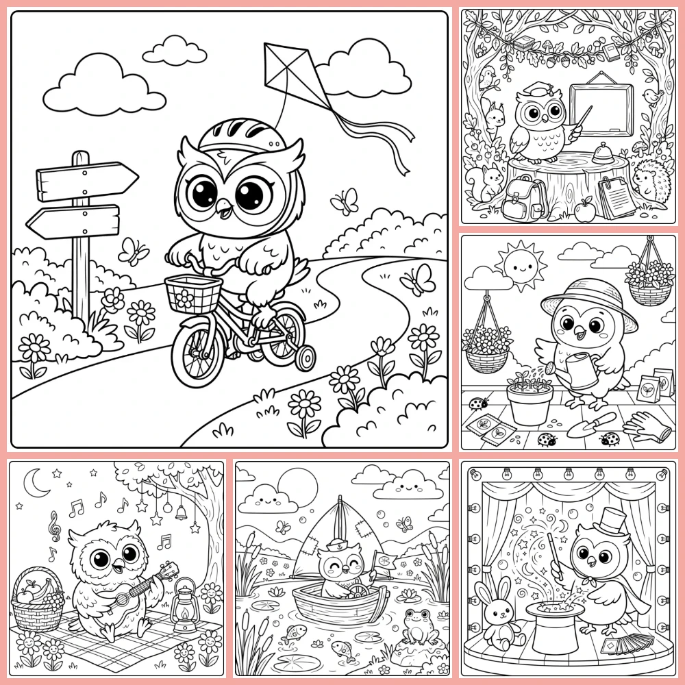 Gratis Kleurplaten Uil Om Te Printen PDF