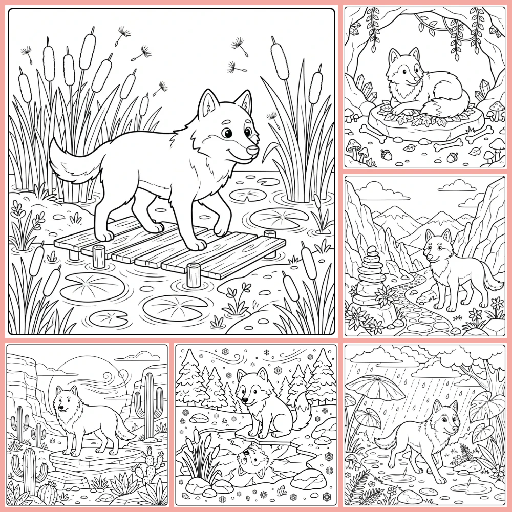 Gratis Kleurplaten Wolf Om Te Printen PDF