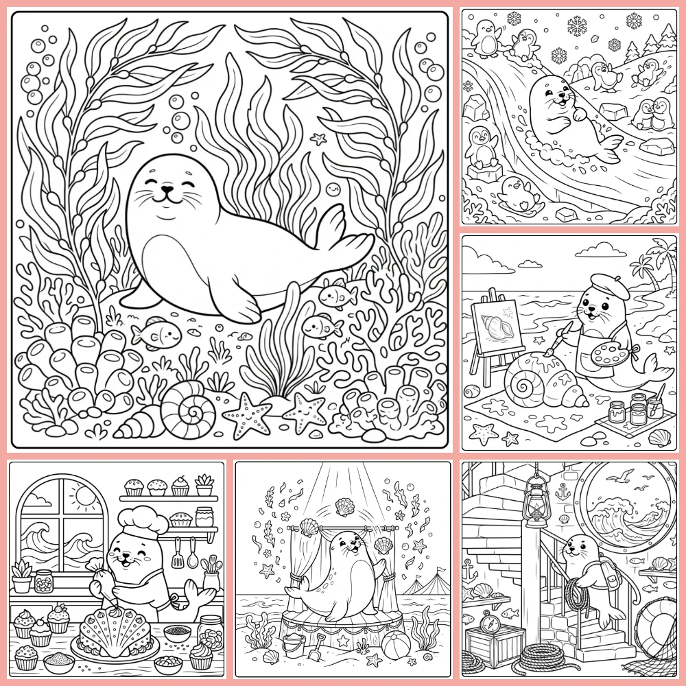 Gratis Zeehond Kleurplaten Om Te Printen PDF