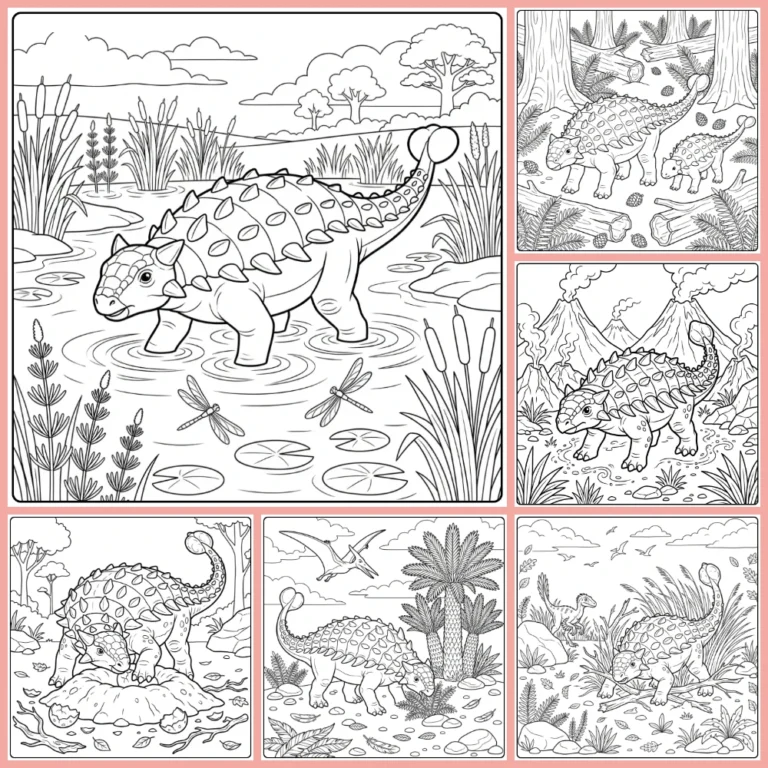 Gratis Ankylosaurus Kleurplaten Om Te Printen PDF