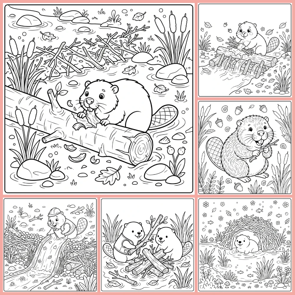 Gratis Bever Kleurplaten Om Te Printen PDF