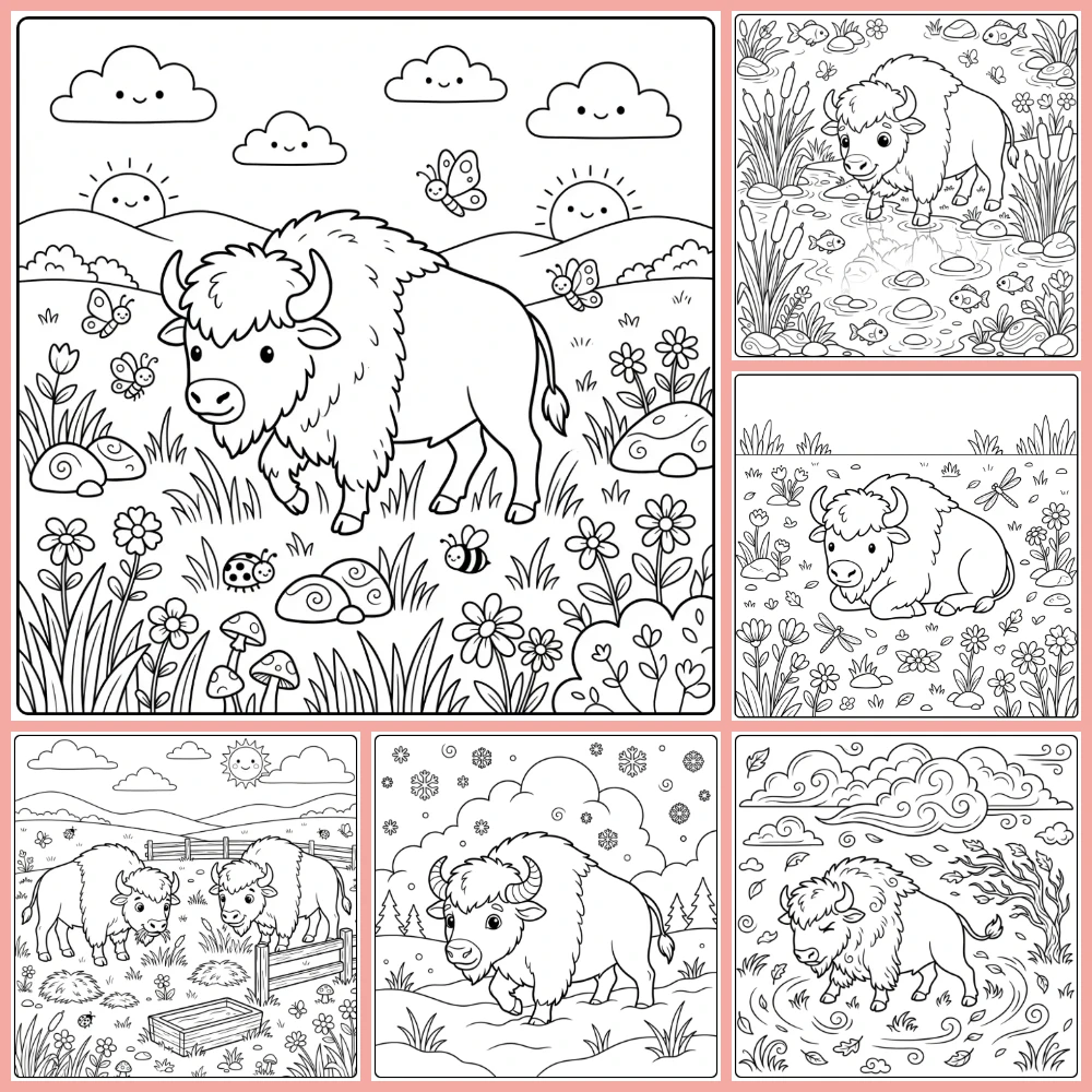 Gratis Bizon Kleurplaten Om Te Printen PDF Voor Alle