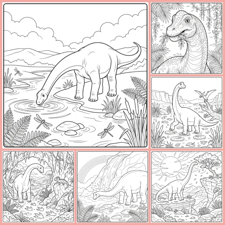 Gratis Brachiosaurus Kleurplaten Om Te Printen PDF