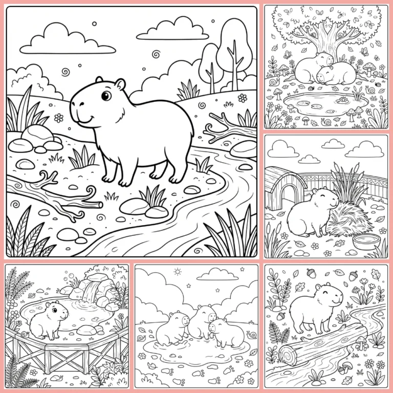 Gratis Capybara Kleurplaten Om Te Printen PDF Voor Alle
