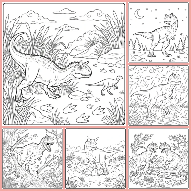Gratis Carnotaurus Kleurplaten Om Te Printen PDF
