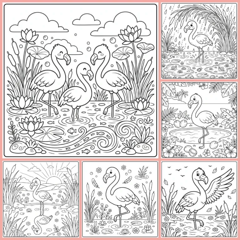Gratis Flamingo Kleurplaten Om Te Printen PDF