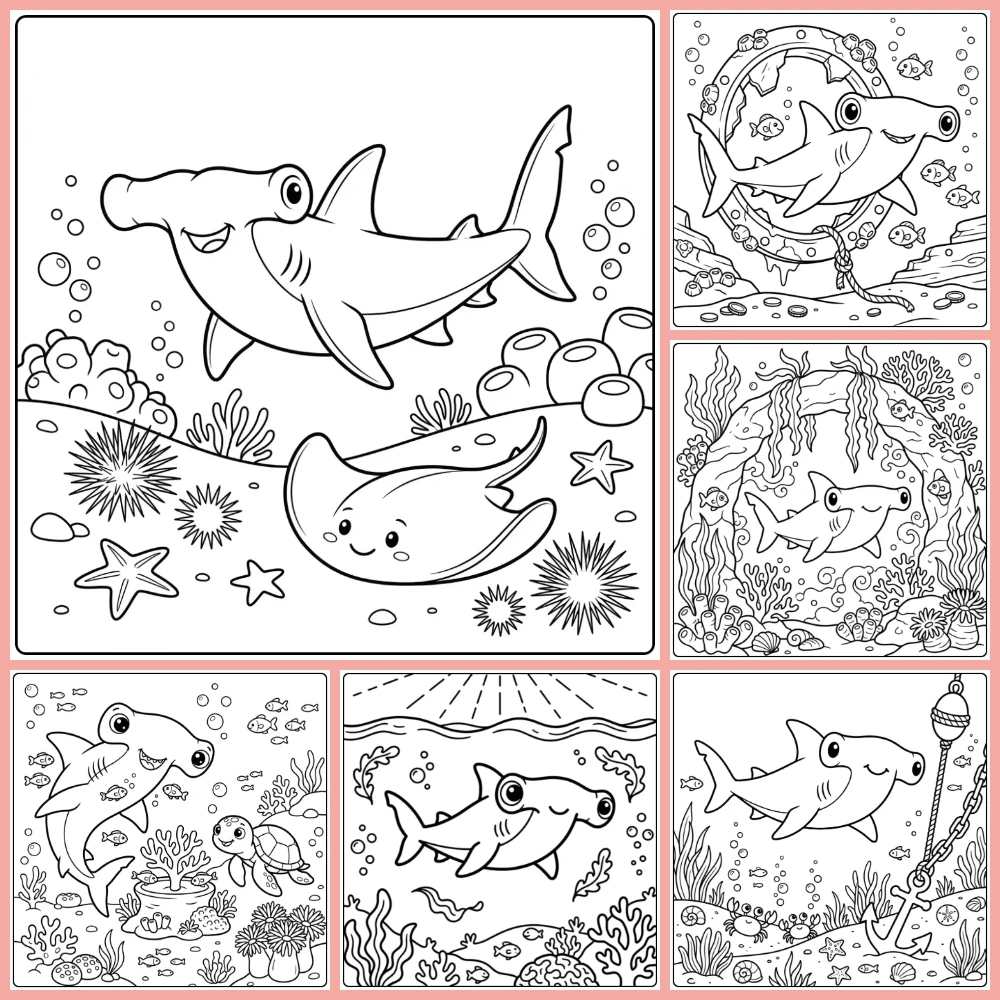 Gratis Hamerhaai Kleurplaten Om Te Printen PDF