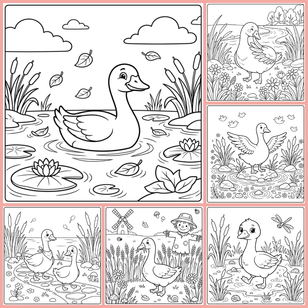 Gratis Kleurplaten Gans Om Te Printen PDF