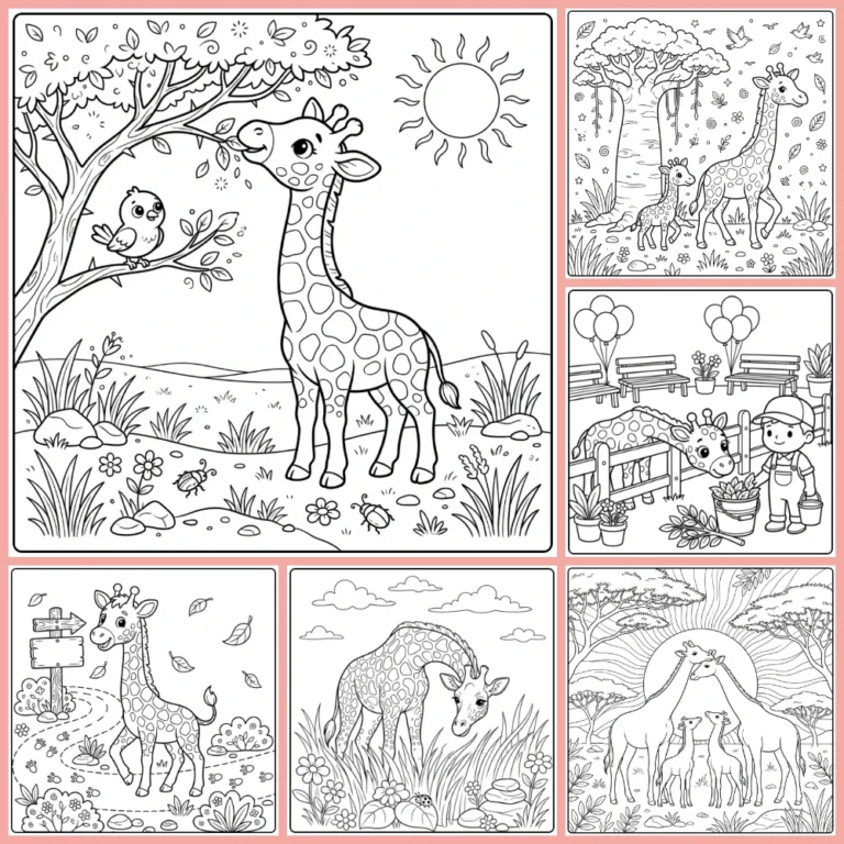 Gratis Kleurplaten Giraffe Om Te Printen PDF