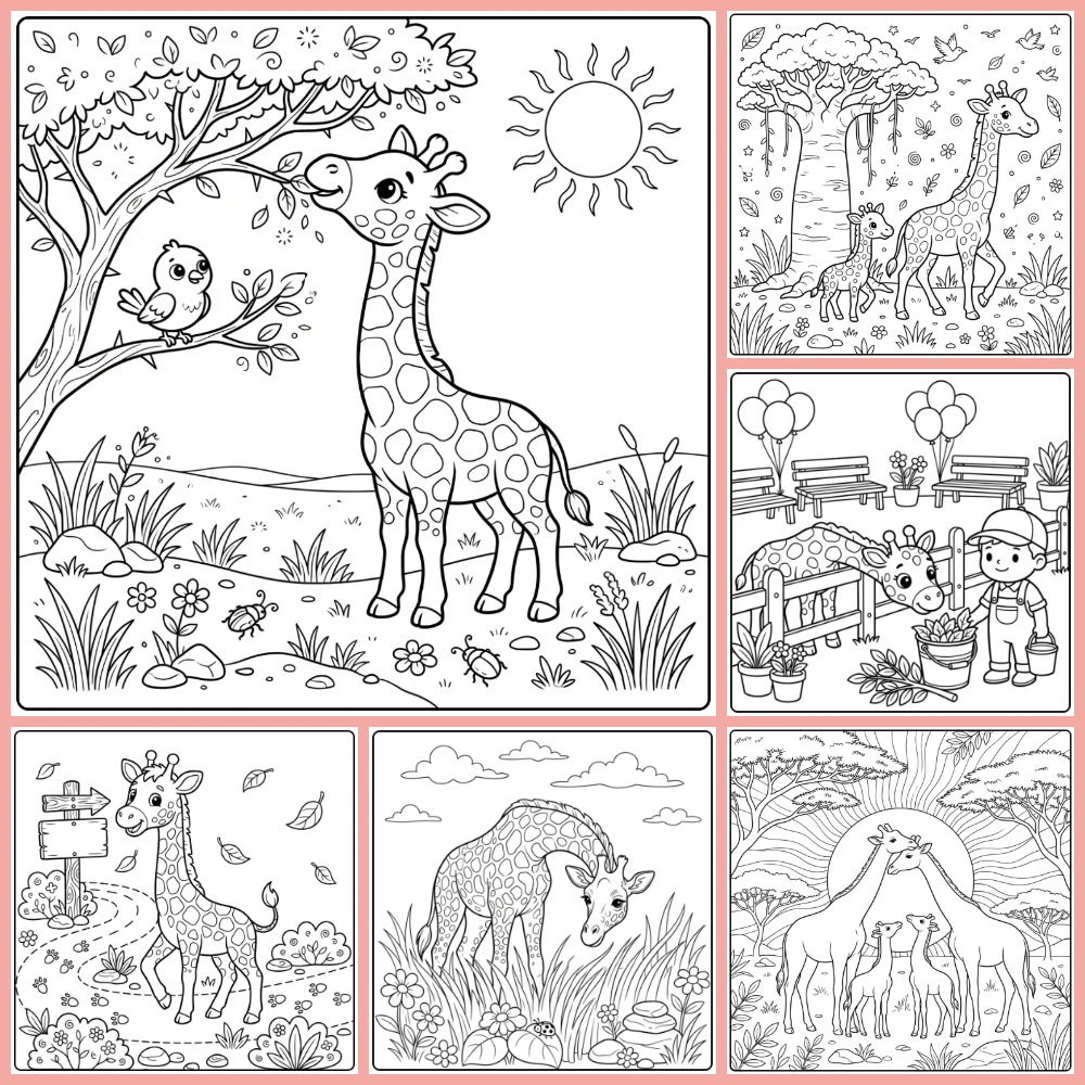 Gratis Kleurplaten Giraffe Om Te Printen PDF