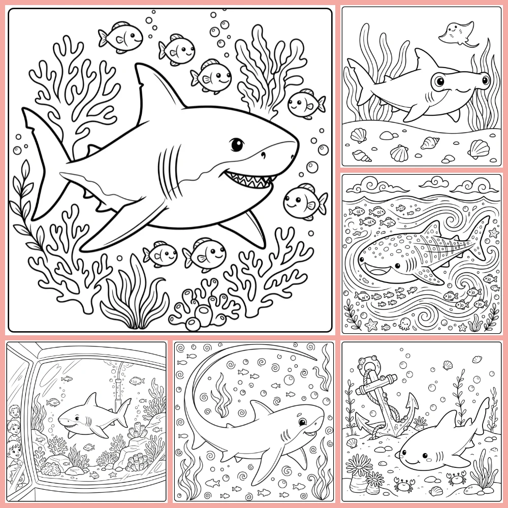 Gratis Kleurplaten Haai Om Te Printen PDF