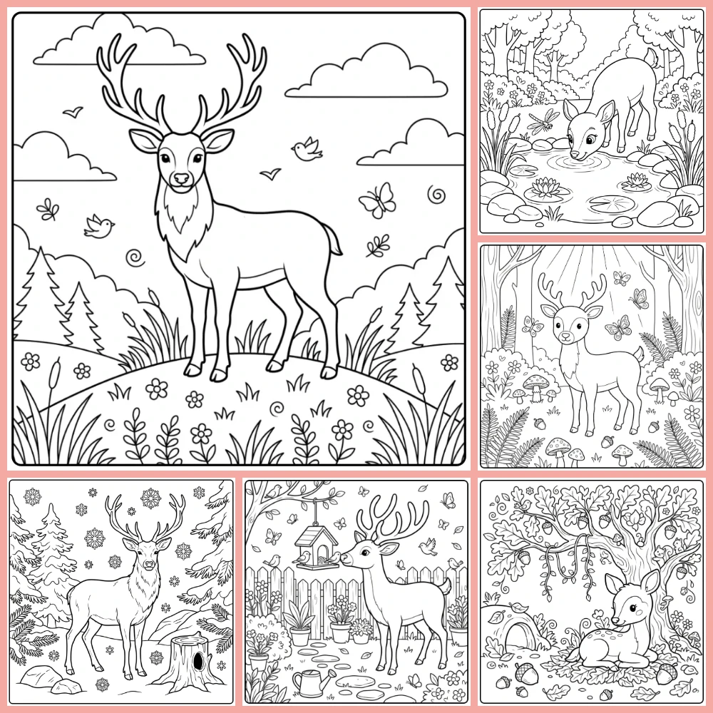 Gratis Kleurplaten Hert Om Te Printen PDF