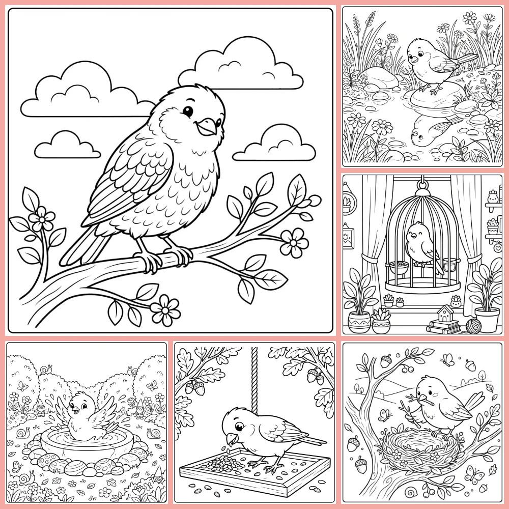 Gratis Kleurplaten Kanarie Om Te Printen PDF