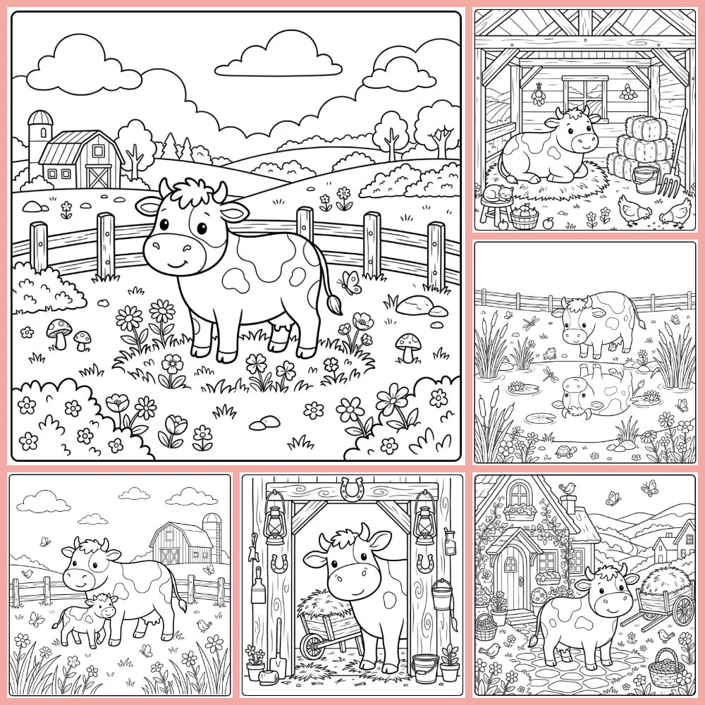 Gratis Kleurplaten Koe Om Te Printen PDF Voor Alle