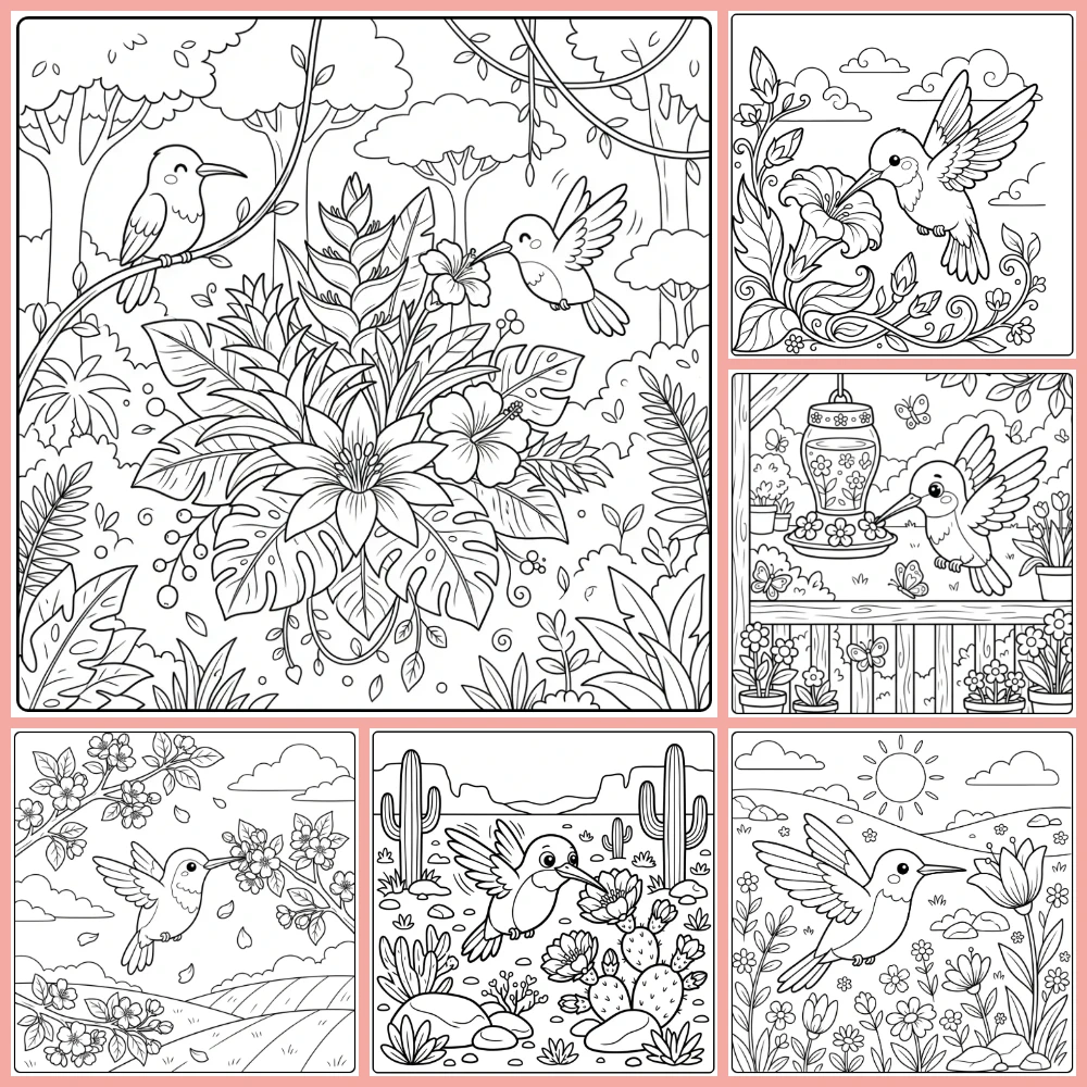 Gratis Kleurplaten Kolibrie Om Te Printen PDF