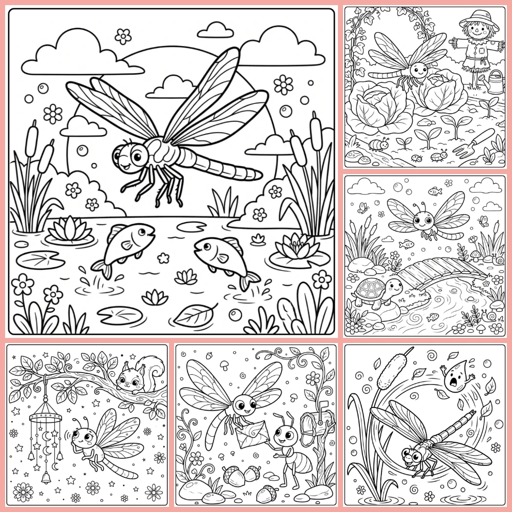 Gratis Kleurplaten Libelle Om Te Printen PDF