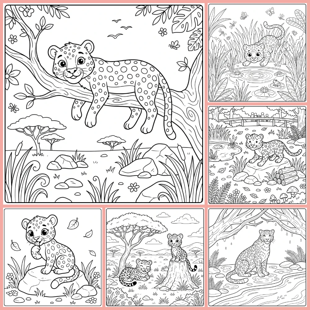 Gratis Kleurplaten Luipaard Om Te Printen PDF