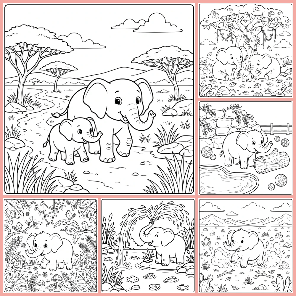 Gratis Kleurplaten Olifant Om Te Printen PDF